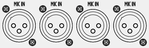 RCF F 10XR High Performance Professional Compact Live Mixer - INPUTS