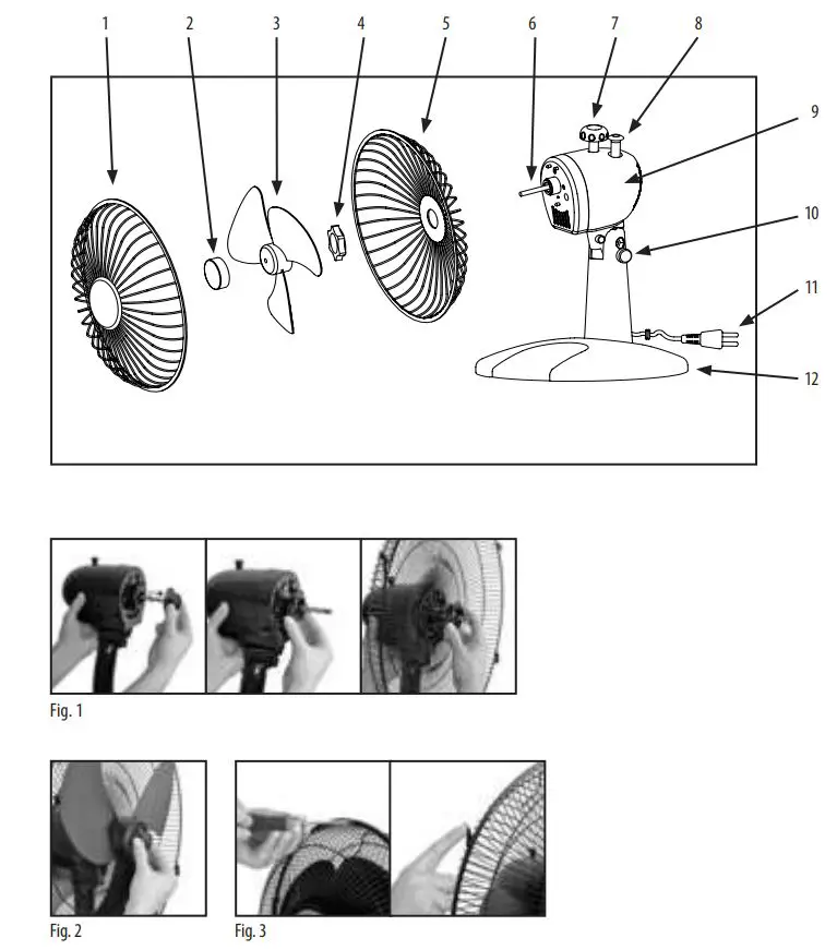 Honeywell 2 Speed Oscillating Table Fan - Product Overview