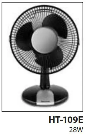 Honeywell 2 Speed Oscillating Table Fan