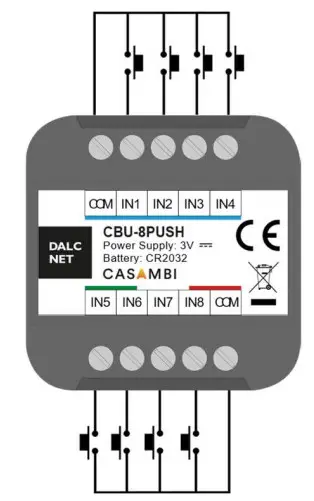 CASAMBI CBU 8PUSH Lighting System - INSTALLATION 2