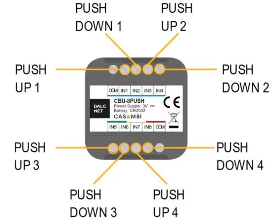 CASAMBI CBU 8PUSH Lighting System - PUSH BUTTONS SETTING 2