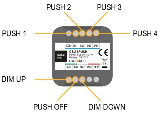 CASAMBI CBU 8PUSH Lighting System - PUSH BUTTONS SETTING 3
