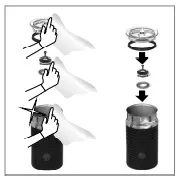 Nespresso Citiz&Milk C122 Dry all Aeroccino parts