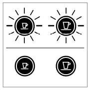 Nespresso Citiz&Milk C122 Blinking Lights