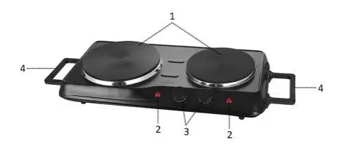 Emerio Hp-114482.1 Hot Plate Double Instruction Manual Emerio Hp-114482.1 Hot Plate Double Instruction Manual