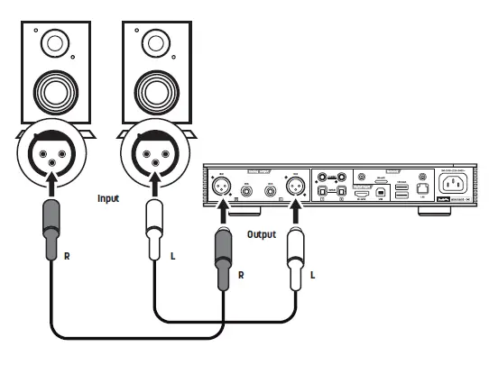 Connect to active speaker or AMP