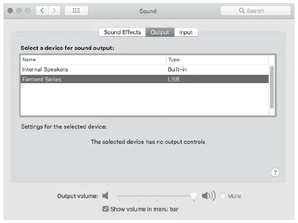 Use element X under Mac OS X