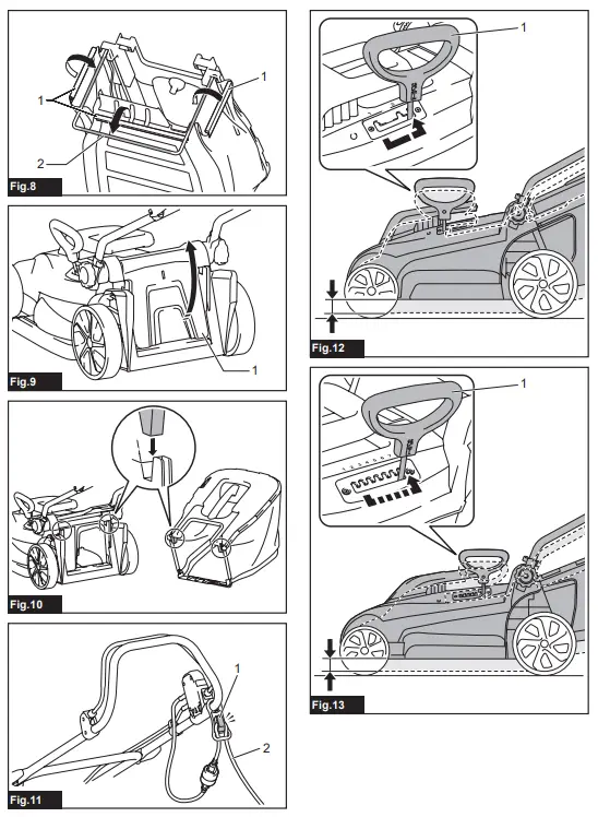 makita ELM3320 Electric Lawn Mower - 1