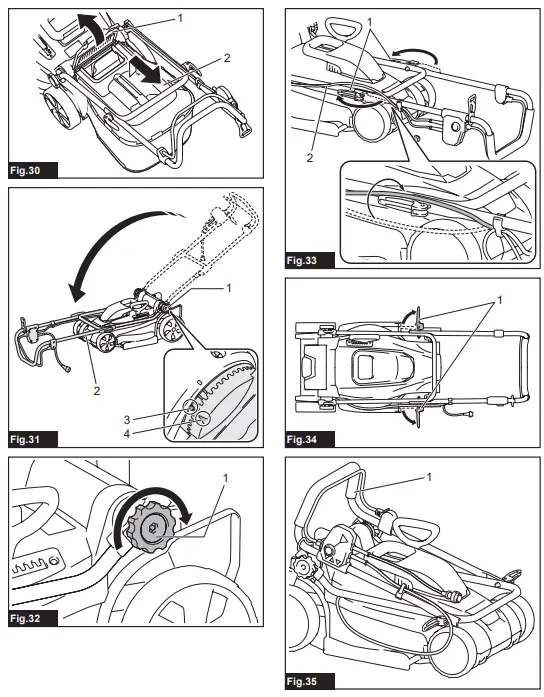 makita ELM3320 Electric Lawn Mower - 4