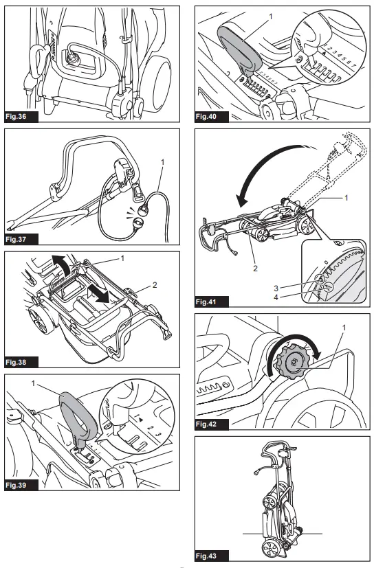 makita ELM3320 Electric Lawn Mower - 5