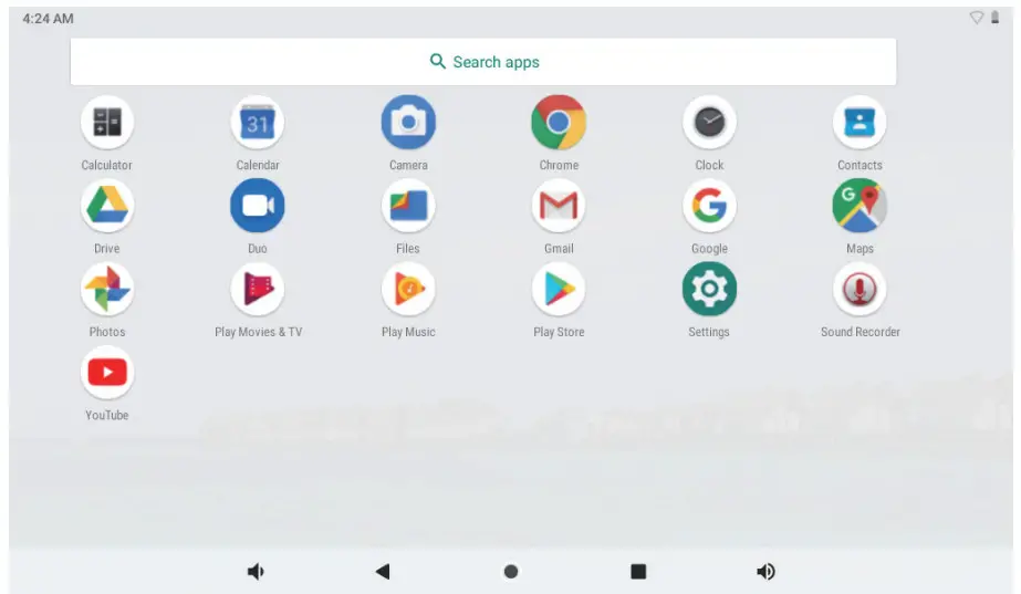 DRAGON TOUCH SophPad X11 7 Inch Kids Tablet - Launcher screen