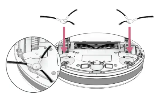 Install Side Brushes