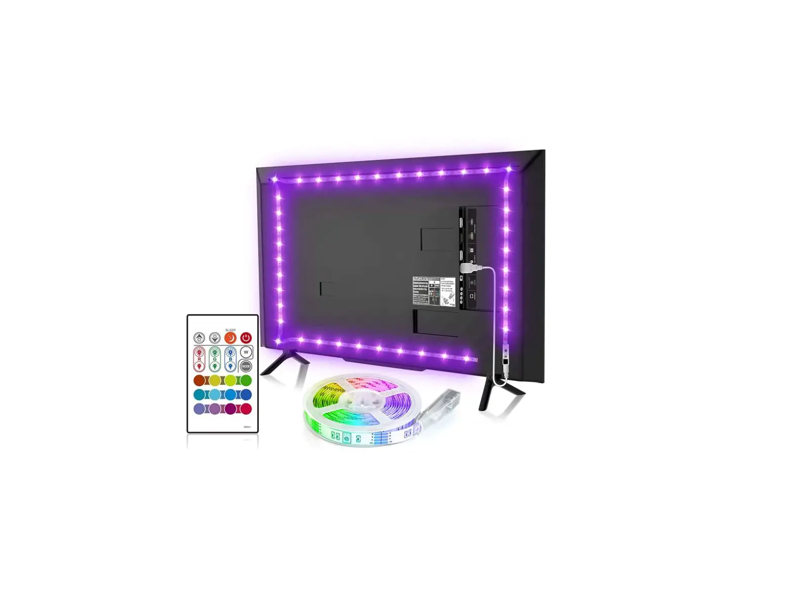 Lideka Tv Led Strip 2 Meter Auto Usb Rgb User Manual