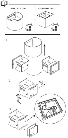 Kanlux 28990 REKA Facade Luminaire LED - 1