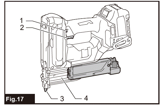 makita PT001G Cordless Pin Nailer FIG 17