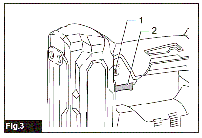 makita PT001G Cordless Pin Nailer FIG 3