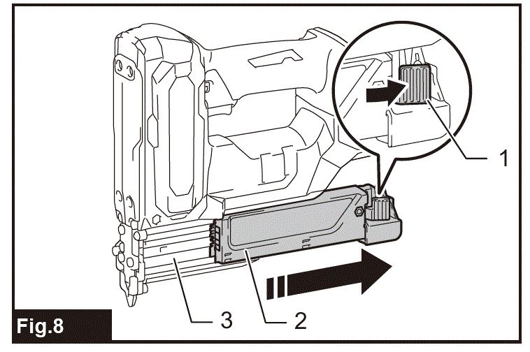 makita PT001G Cordless Pin Nailer FIG 8