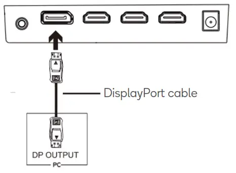 kogan KAMN27RQ1LB 27 Inch Curved Gaming Monitor - cable