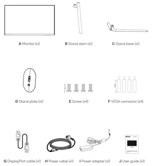 kogan KAMN27RQ1LB 27 Inch Curved Gaming Monitor - fig