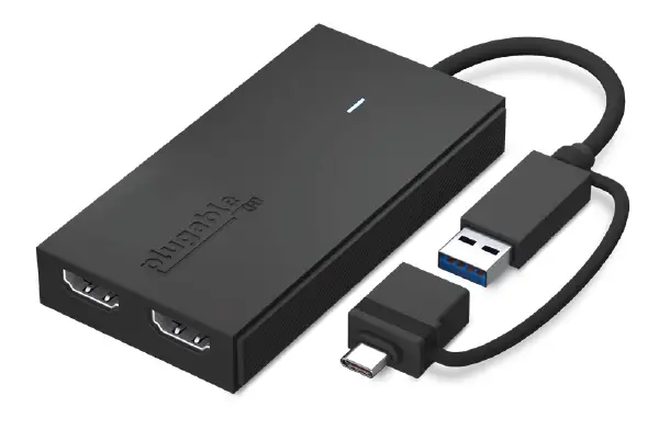 plugable UGA-HDMI-2S USB 3.0 and USB-C to Dual HDMI Adapter