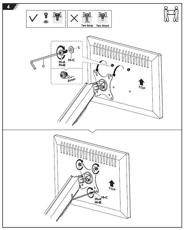 DELTACO-ARM-0360-Counterbalance-Monitor-Wall-Mount-5