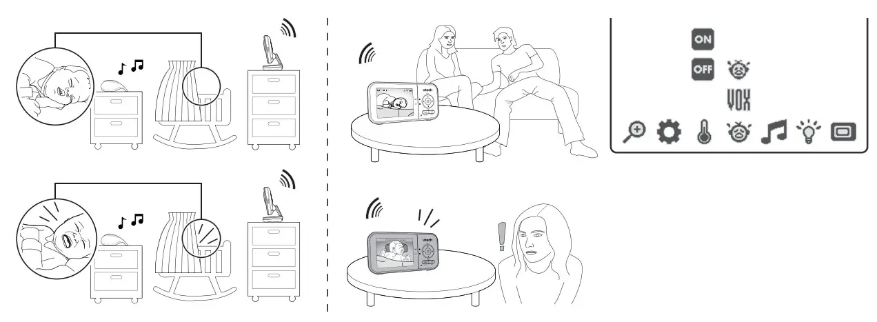 vtech VM3254 2 Video Baby Monitor - figure 14