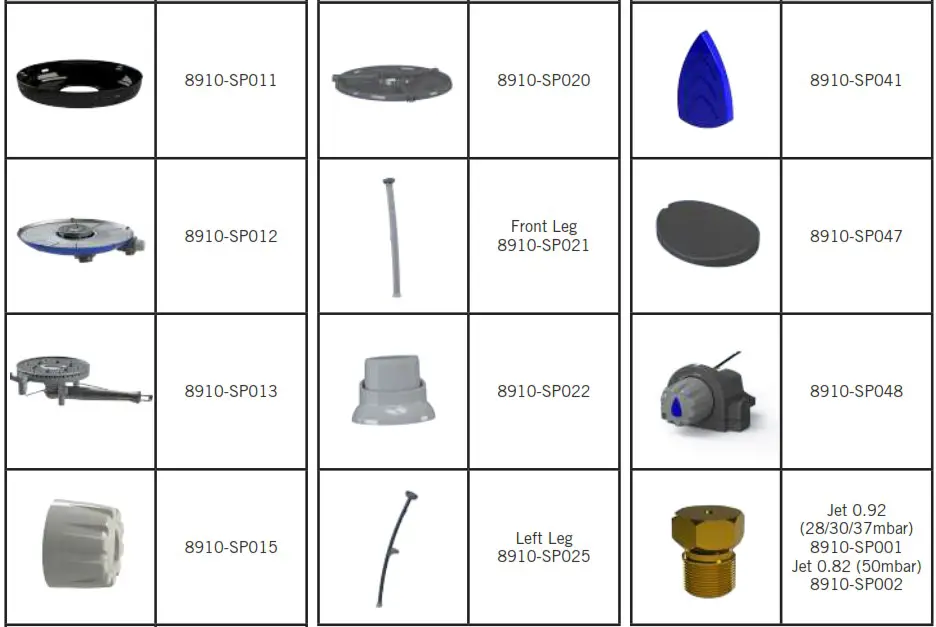 CADAC 8910 28mBar and 50mBar CARRI CHEF 2 - Spares and Accessories 2
