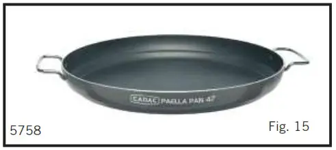 CADAC 8910 28mBar and 50mBar CARRI CHEF 2 - Using the Appliance and its cooking surfaces 9