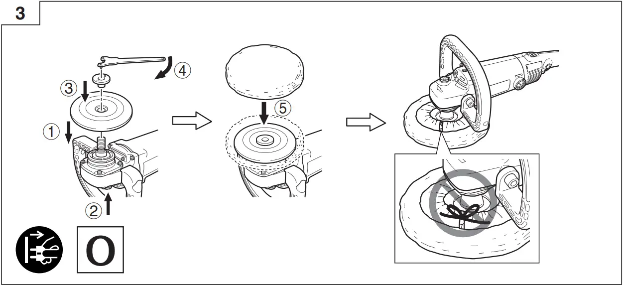 HiKOKI SP 18VA Variable Speed Sander Polisher 3