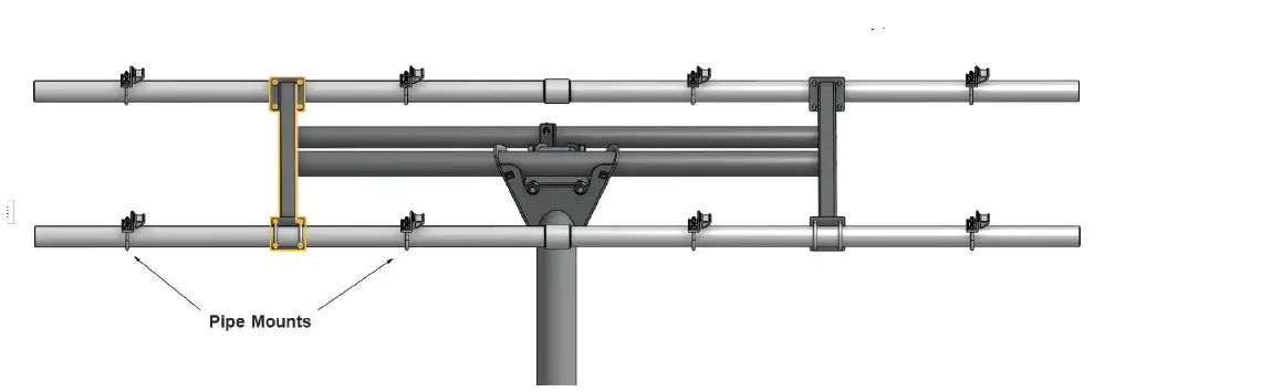 Tamarack TTP-4 4 Module Top of Pole Mount FIG 11