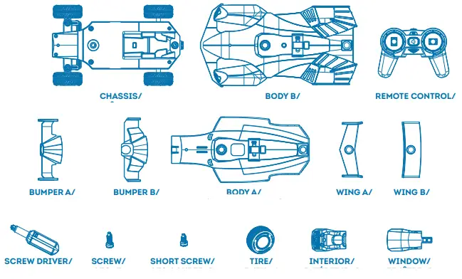 DRIVEN H57700-01 Take-Apart RC Race Car 1