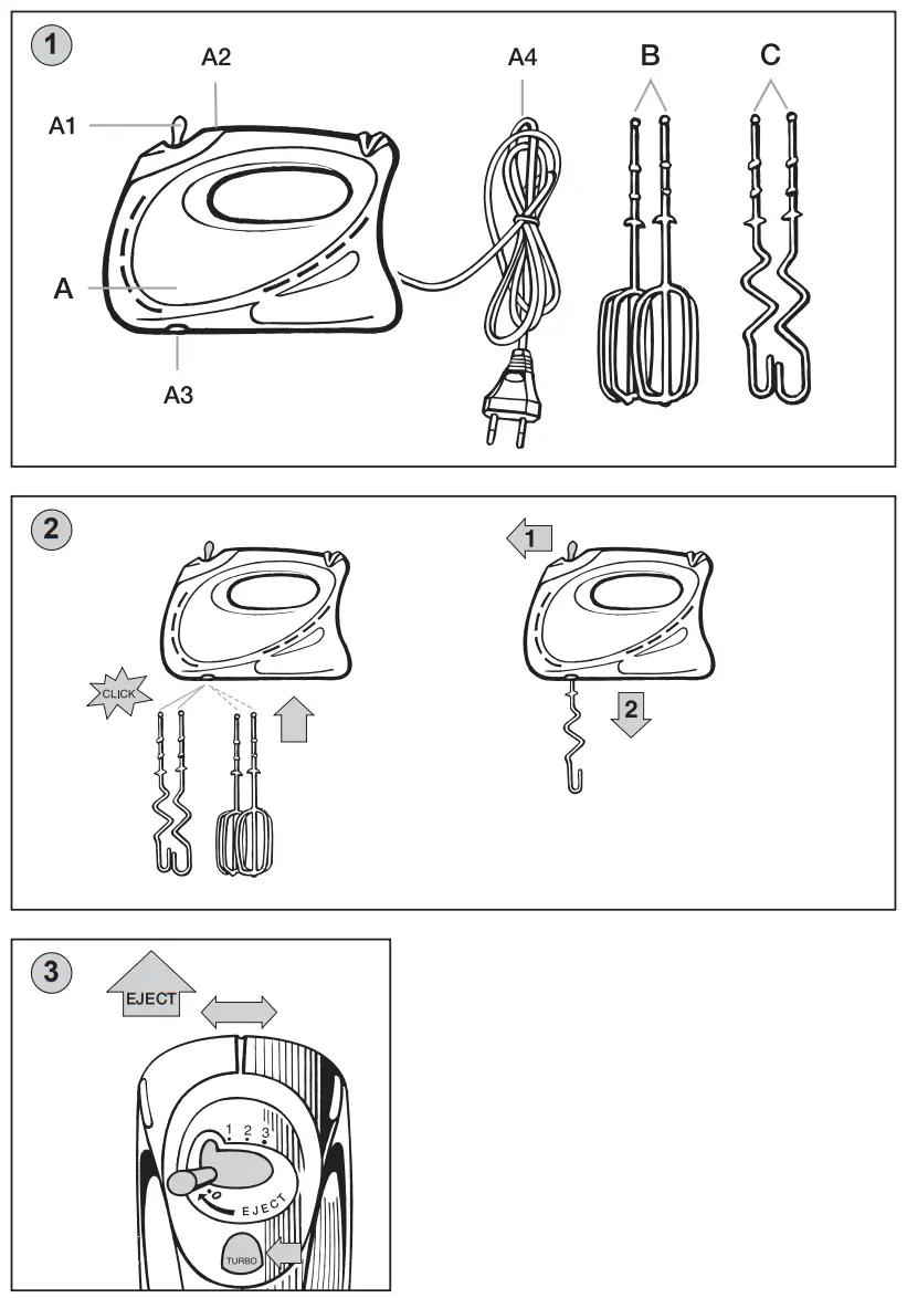 eta 0048 Lavado Electric Hand Beater - eta 0048 Lavado Electric Hand Beater
