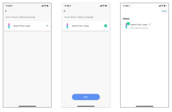 NANXIN ST62 Smart Floor Lamp - app2