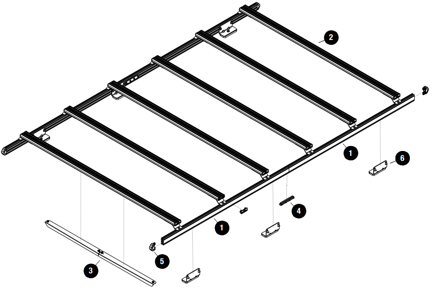 frontRUNNEROUTFITTERS KVFT001 Slimline II Roof Rack Low - 2