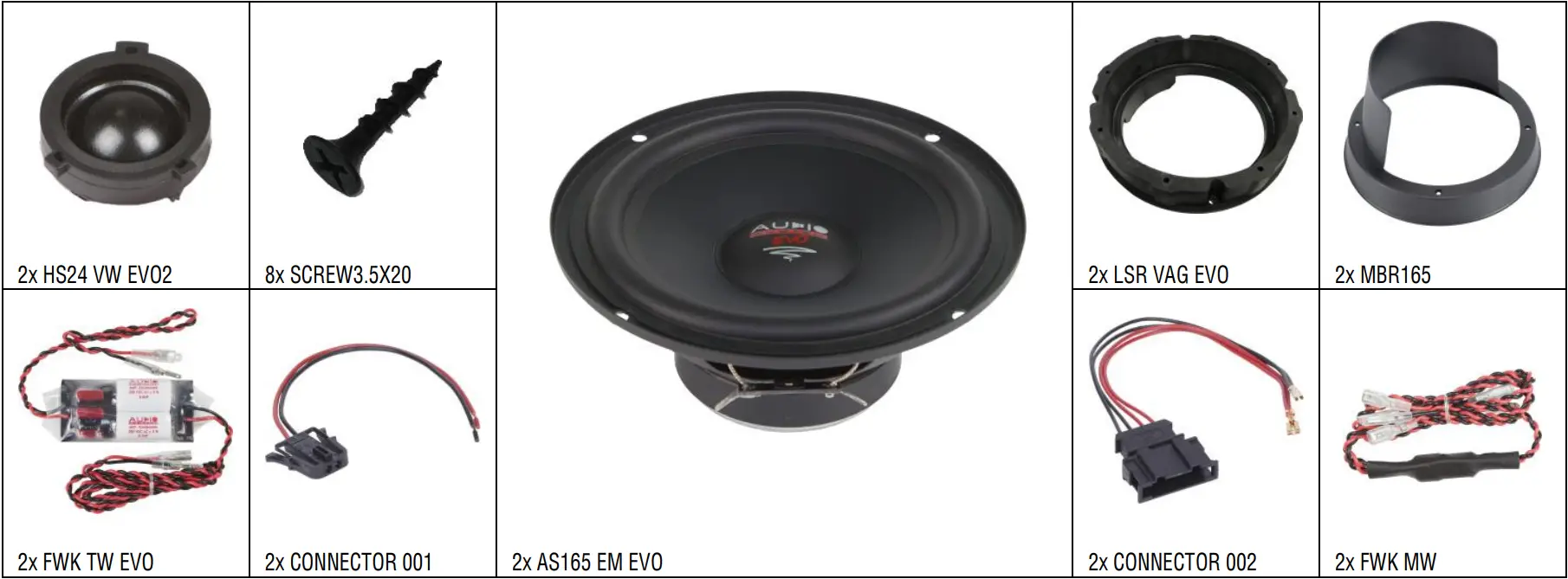 XFIT VW Golf Evo2 110W Speaker
