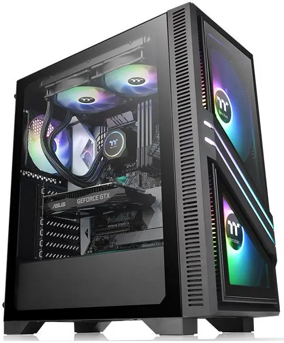 thermaltake T35 TG Tempered Glass RGB Mid Tower Chassis