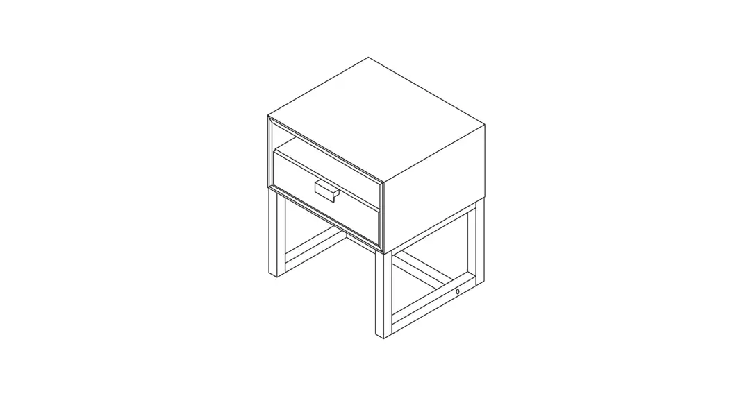 Nathan James 34901 Luke Side Table User Manual