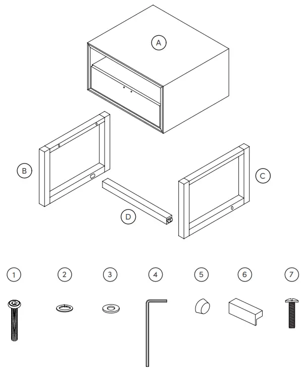 nathan james 34901 Luke Side Table - The goods