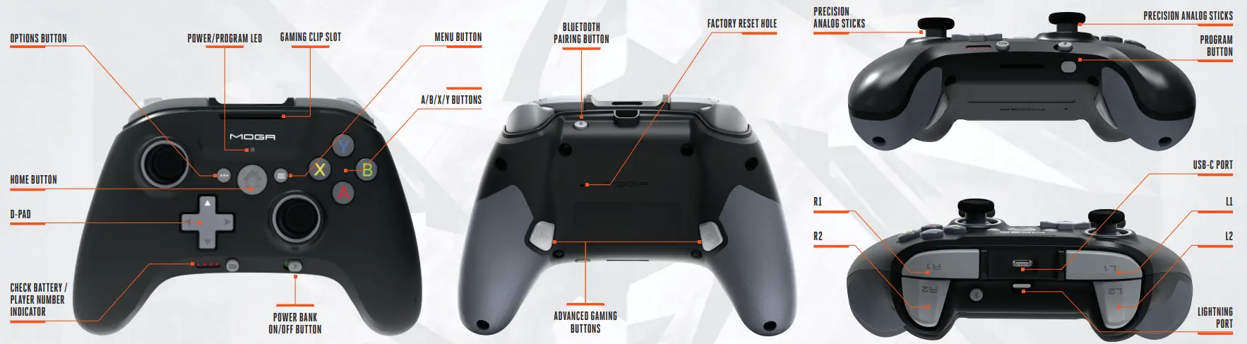 PowerA XP5i Bluetooth Controller for Mobile and Cloud Gaming on iOS - fig