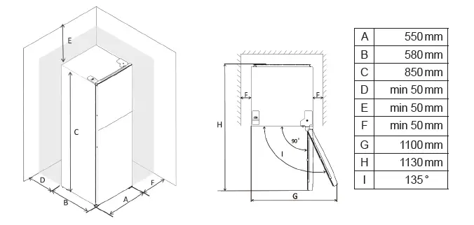 GODDESS FSC0143TW8FN Freestanding Drawer Freezer fig (3)