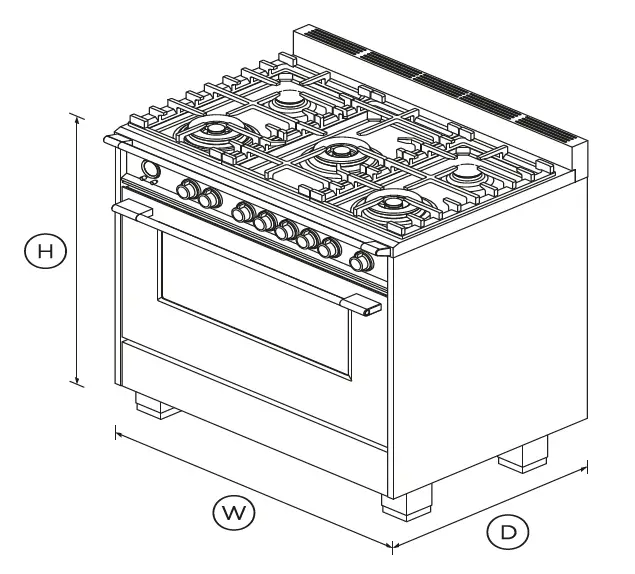 FISHER PAYKEL OR36SCG6X1 Dual Fuel Range 36 Inch Self-cleaning 5 Burners fig (3)