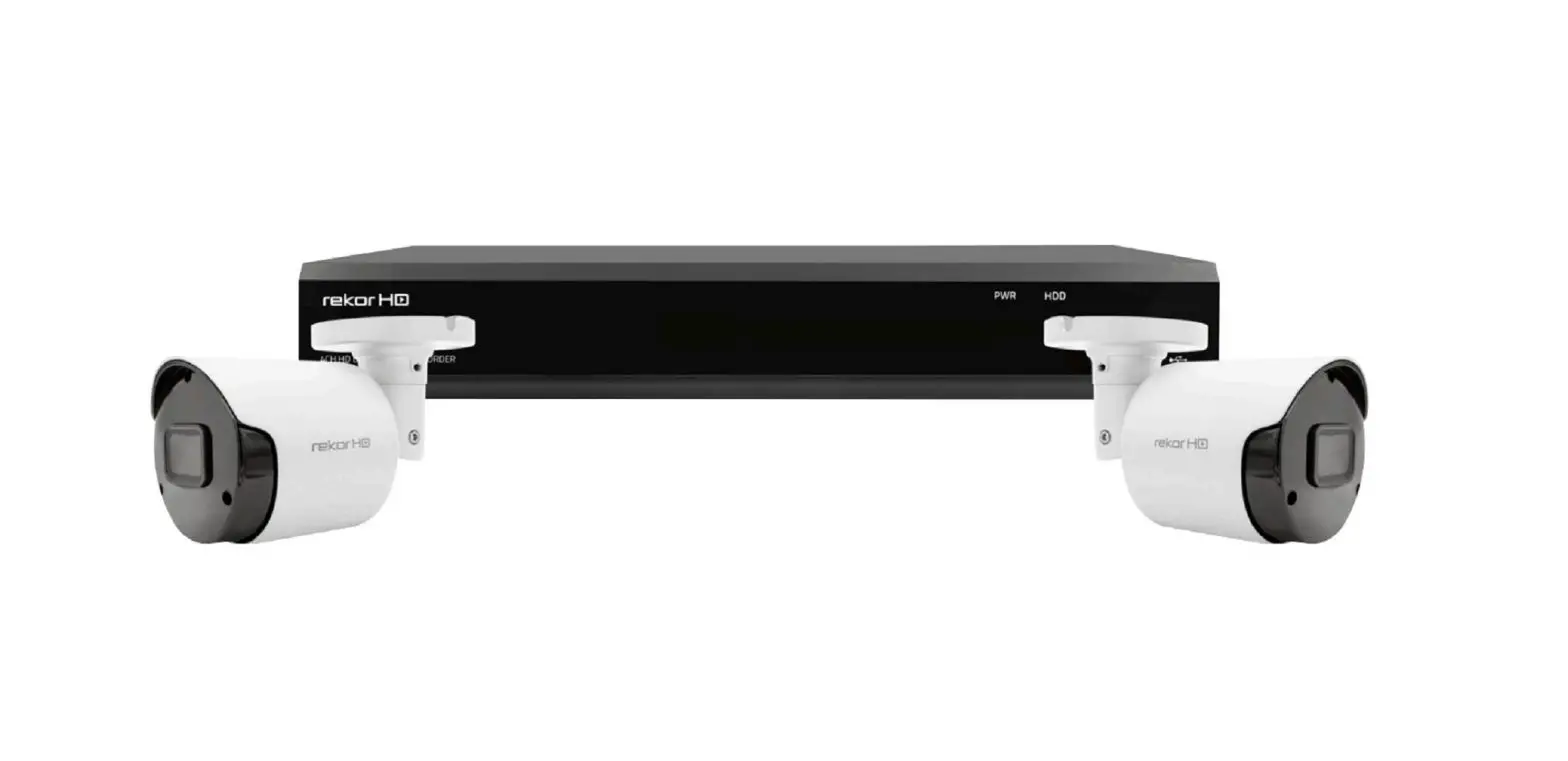 Rekor Hd Rhd4kb2w 4 Channel Hd 500gb Dvr & White Bullet Camera Cctv Kit User Manual