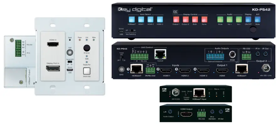 Key digital KD-PS42 4-Input 4K 18G Presentation Switcher - 1