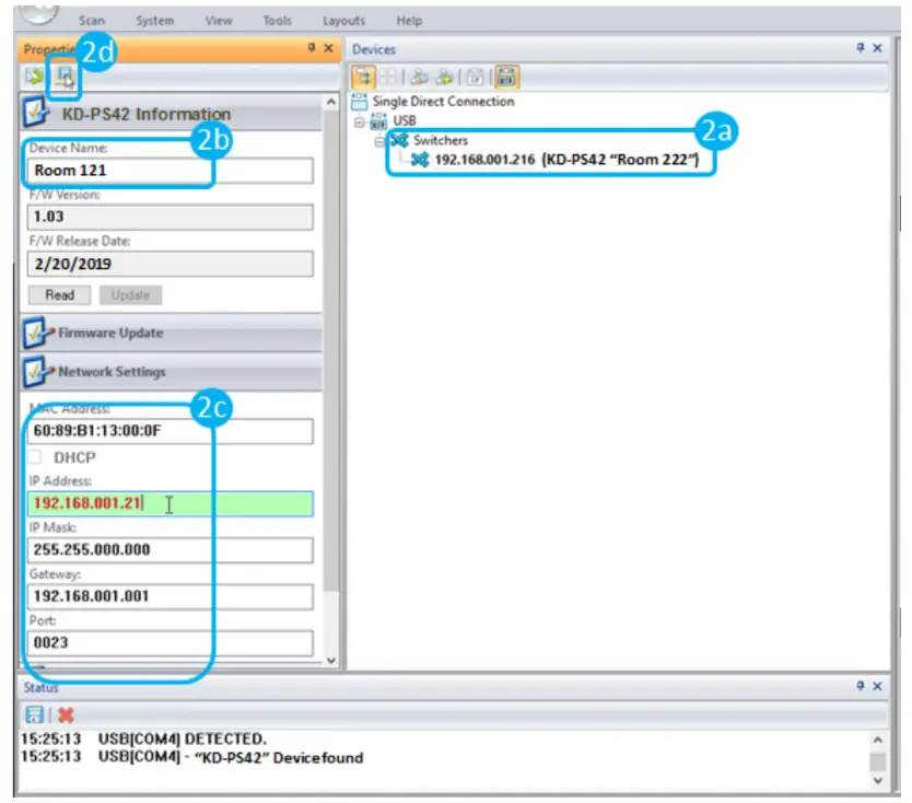 Key digital KD-PS42 4-Input 4K 18G Presentation Switcher - 3