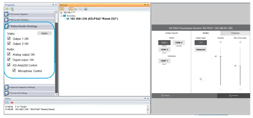Key digital KD-PS42 4-Input 4K 18G Presentation Switcher - 5