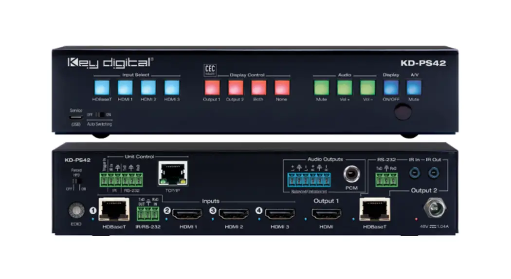 Key Digital Kd-ps42 4-input 4k 18g Presentation Switcher User Guide