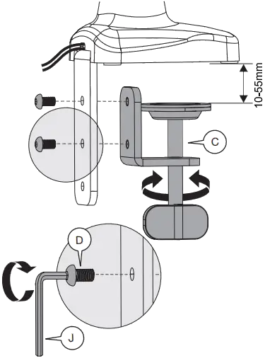 VonHaus Single Gas Powered Monitor Mount 1a-2a