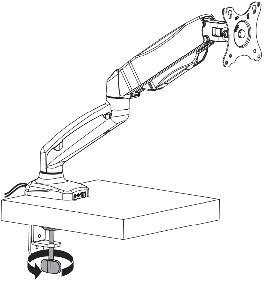 VonHaus Single Gas Powered Monitor Mount 1a-3