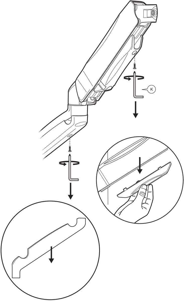VonHaus Single Gas Powered Monitor Mount 4