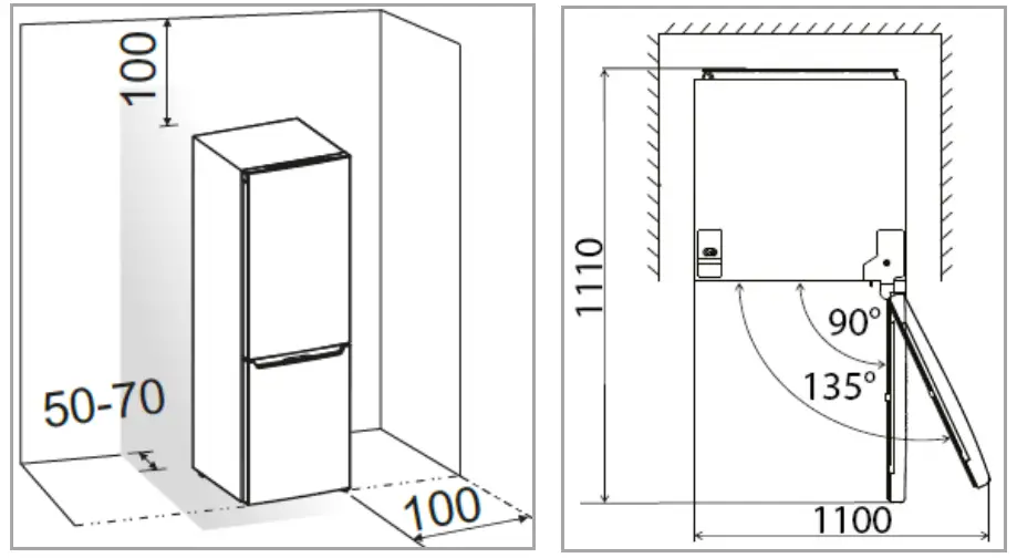 BOMANN KG 7341 Household Fridge Freezer - parts 1